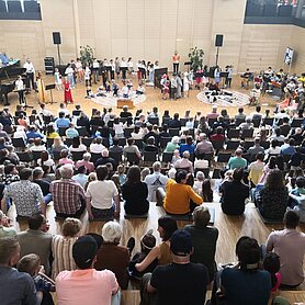 Am 7. Mai hatten die Kleinsten der Günzburger Musikschule bei dem Konzert „Eine kleine Knirpsmusik“ ihren großen Auftritt. Foto: Musikschule Günzburg