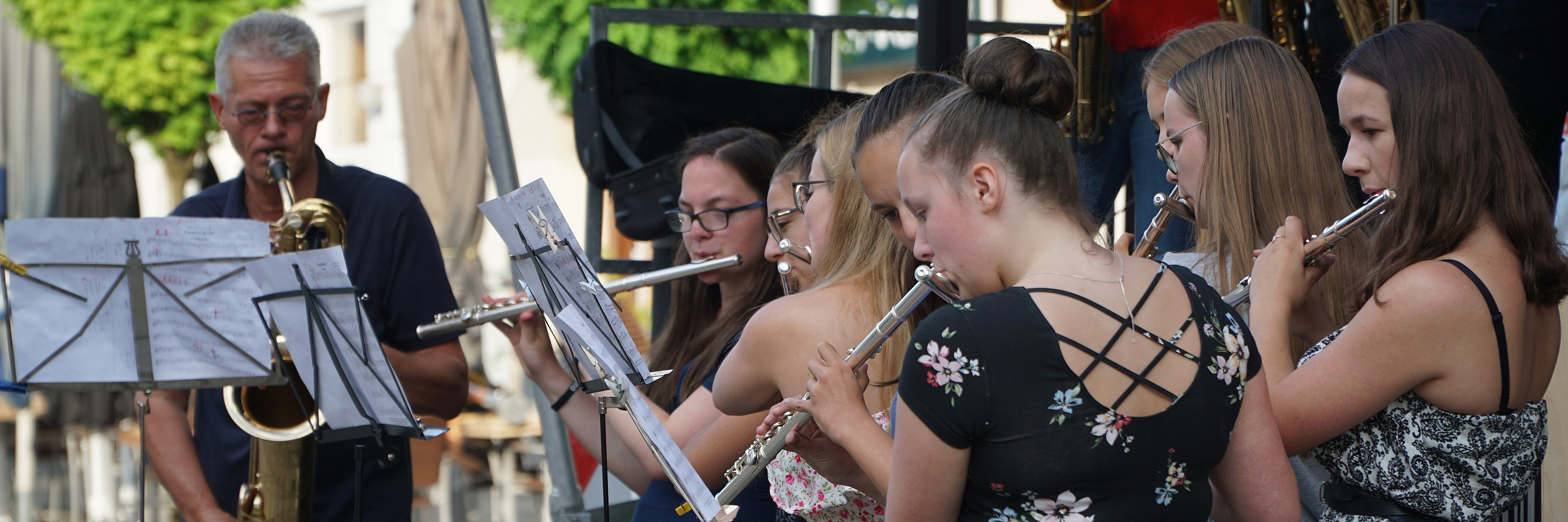 Flötenensemble. Foto: Julia Ehrlich/ Stadt Günzburg